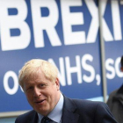 El primer ministro británico, Boris Johnson, llega a la conferencia ’tory’ en Manchester, este domingo.-OLI SCARFF (AFP)