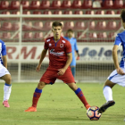 Eneko Capilla durante el partido del pasado miércoles ante el Leganés.-VALENTÍN GUISANDE