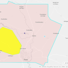 a macha amarilla es la zona entre Valonsadero y Soria restringida para volar durante los festejos en el monte. HDS