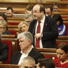 Miquel Iceta en el Parlament.-JULIO CARBO
