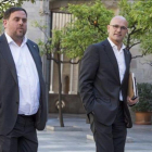 Oriol Junqueras y Raül Romeva, exvicepresident y exconseller de la Generalitat.-FERRAN SENDRA