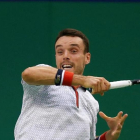 Roberto Bautista durante su enfrentamiento con Djokovic en Shanghái.-REUTERS / ALY SONG