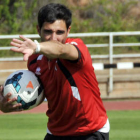 El preparador físico del Numancia, Sergi Pérez. / ÁLVARO MARTÍNEZ-