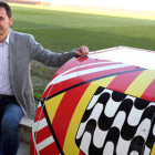 El técnico soriano Pablo Machín durante su presentación como técnico del Girona. / EL 9 SPORTIU-