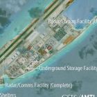 Infraestructuras militares completadas en un islote de las islas Spratly, según una imagen de satélite del 16 de junio difundida por AMTI.-/ REUTERS