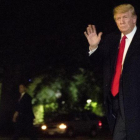 El presidente de EEUU Donald Trump a su llegada a la Casa Blanca.-AP / MANUEL BALCE CENETA