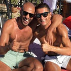 Cristiano Ronaldo, junto a su amigo Badr Hari.-