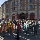 Fachada del Tarraco Arena de Tarragona, durante una asamblea de la ANC, en abril del 2014.-JOAN REVILLAS
