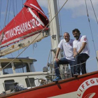 Lo Monaco y Camps, abordo del 'Astral'.-EL PERIÓDICO