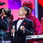 Jack Ma Yun, fundador de Alibaba, durante la gala del Día del Soltero en China, el año pasado.-STR / AFP