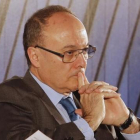 Luis Maria Linde, durante un encuentro del sector financiero, el pasado 8 abril en Madrid.-AGUSTÍN CATALÁN