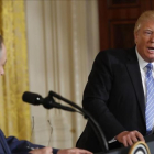 Trump y Netanyahu, en la Casa Blanca.-/ AP / PABLO MARTÍNEZ MONSIVAIS