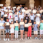 El Ayuntamiento de Soria ha entregado los Premios a los Deportistas del Municipio, acto que tuvo lugar en el Patio de Columnas.-GONZALO MONTESEGURO