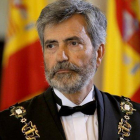 El presidente del CGPJ, Carlos Lesmes, en un acto judicial.-JOSÉ LUIS ROCA