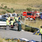 Imagen del accidente en Tornadizos (Ávila). / ICAL-