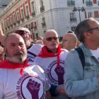 Manifestación de pensionistas en la Puerta del Sol de Madrid.-DAVID CASTRO