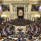 Vista general del hemiciclo del Congreso de los Diputados, el pasado 3 de diciembre, día de la sesión constitutiva.-EFE