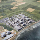Imagen virtual de la central de Hinkley Point C, con dos reactores de diseño francés, que se construirá en el condado de Somerset.-EDF