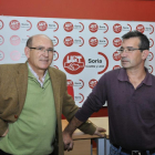 Ildefonso Núñez y Jesús Martín Benito, en  la sede de UGT.-L.A.T.