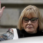 La jueza argentina María Servini a la salida de la Audiencia Nacional en Madrid, donde ha tomado declaración a dos víctimas de la dictadura.-JOSE LUIS ROCA