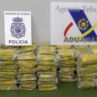 Desarticulada una red de narcotrafico tras ser intervenidos por la Policía Nacional 290 kilos de cocaina.-EFE