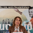 La consejera de Educación, Rocío Lucas, presenta la inclusión en la red europea de centros de excelencia en FP. RUBÉN CACHO- ICAL