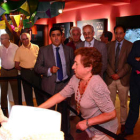 Las autoridades al comienzo de la inauguración del centro. / ALVARO MARTÍNEZ-