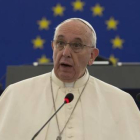 El Papa en Estrasburgo.-Foto: REUTERS