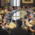 La Mesa del Parlament reunida.-FERRAN SENDRA