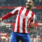 Douglas celebra su gol ante Osasuna.-LFP