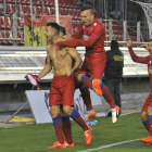Manu del Moral y Pablo Valcarce son los artilleros de un Numancia que suma 17 goles.-María Ferrer