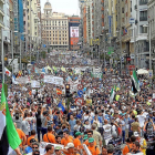 Manifestación de pescadores españoles el pasado año en Madrid-L. FUENTE