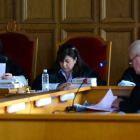 Un momento del juicio celebrado ayer en la Audiencia Provincial contra un vecino de San Leonardo.-VALENTÍN GUISANDE