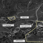 Imagen satelital de la supuesta fábrica de misiles de Hezbolá.-AFP