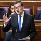 Mariano Rajoy, durante una sesión de control al Gobierno en el Congreso.-JUAN MANUEL PRATS