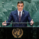 Pedro Sánchez en la ONU.-EFE