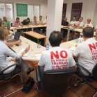 Un momento de la reunión de ayer en Valladolid./ P. R. -