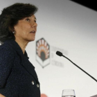 Ana Botín, durante su intervención en la junta general de accionistas de Universia celebrada en  Córdoba.-EFE