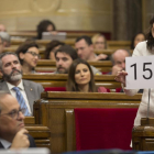 Inés Arrimadas amenaza con el 155 a Quim Torra en la sesión de control del Parlament.-ALBERT BERTRAN