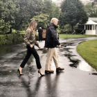 Melania Trump con tacones-TWITTER @USANewsAgency