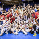 La selección sub-20 posa tras conquistar el oro en el Europeo-FEB