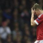 El jugador alemán del Manchester United, Bastian Schweinsteiger, durante un partido de la Champions 2015-16.-PETER POWELL / EFE