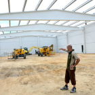 Avance de las obras en la actualidad de las nuevas instalaciones en Duruelo. / RAQUEL FERNÁNDEZ-