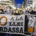 Manifestación en contra de la ley mordaza en Valencia-MIGUEL LORENZO