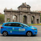 Coche promocional de BlaBlaCar en Madrid.-