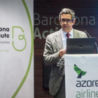 El consejero delegado de Azores Airlines, Paulo Menezes, en Barcelona.-JORDI COTRINA