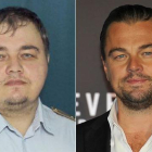 Leonardo DiCaprio y su doble ruso, a la derecha.-TWITTER / EFE