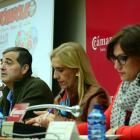 Santamaría, Valdenebro y Martín en la presentación del evento.-ÁLVARO MARTÍNEZ