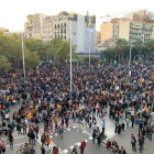 Concentración de los CDR en Gran Via-Marina, en Barcelona.-FERRAN NADEU