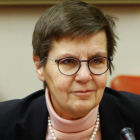 La presidenta de la Junta Única de Resolución (JUR) europea, Elke König, ha considerado altamente improbable asumir la compensación a los tenedores de deuda del Banco Popular.-EL PERIÓDICO